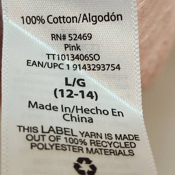 Time and True wrap top with balloon sleeves in  pink Size Large 12-14 - Picture 7 of 9